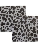 Beton Grey Leopard Napkins