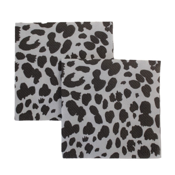 Beton Grey Leopard Napkins