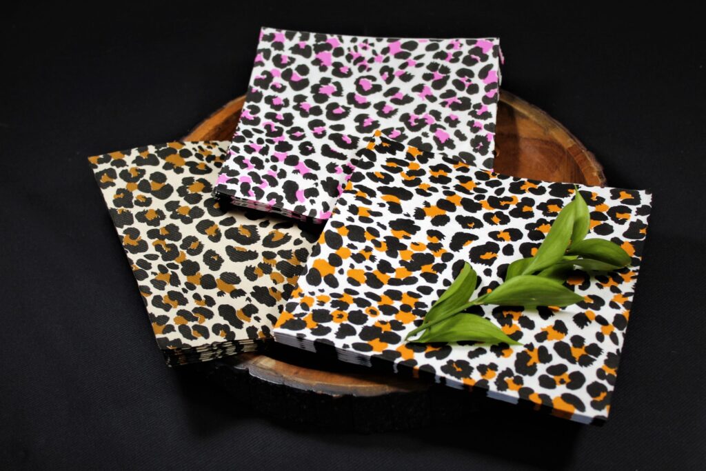 leopard print napkins napking.co.za