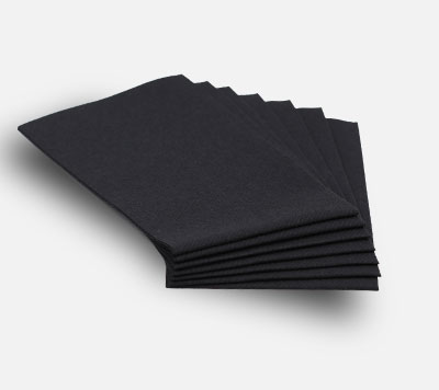 Black Party Napkins Slimcut