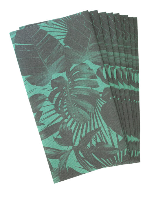 Bottle-Green-Tropical--Party-Napkins-slimcut