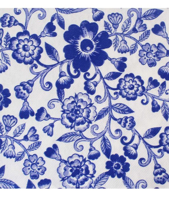 Delft Floral Airlaid Party Napkins