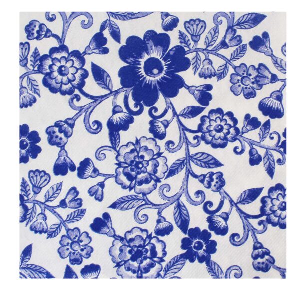 Delft Floral Airlaid Party Napkins