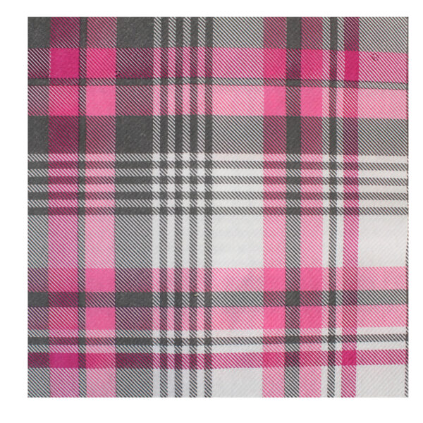 Raspberry-Tartan-Party-Napkins