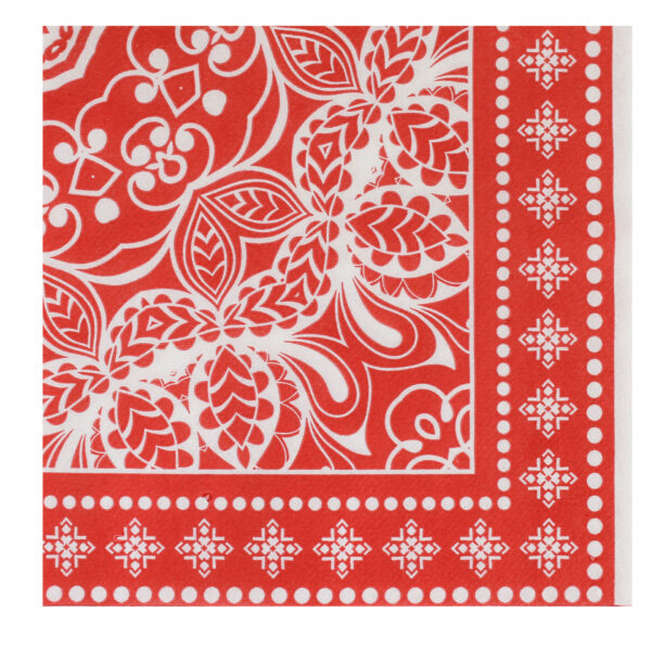 Red Lace Party Napkins